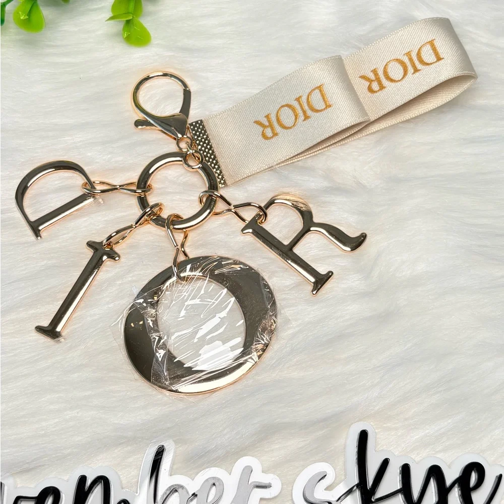Dior Gold Letter Keychain/Bag‎ Charm